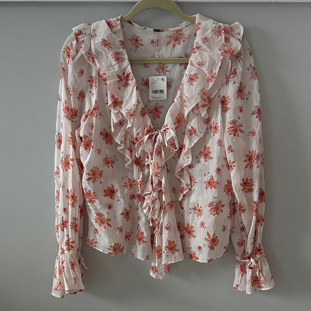 FREE PEOPLE Floral Blouse